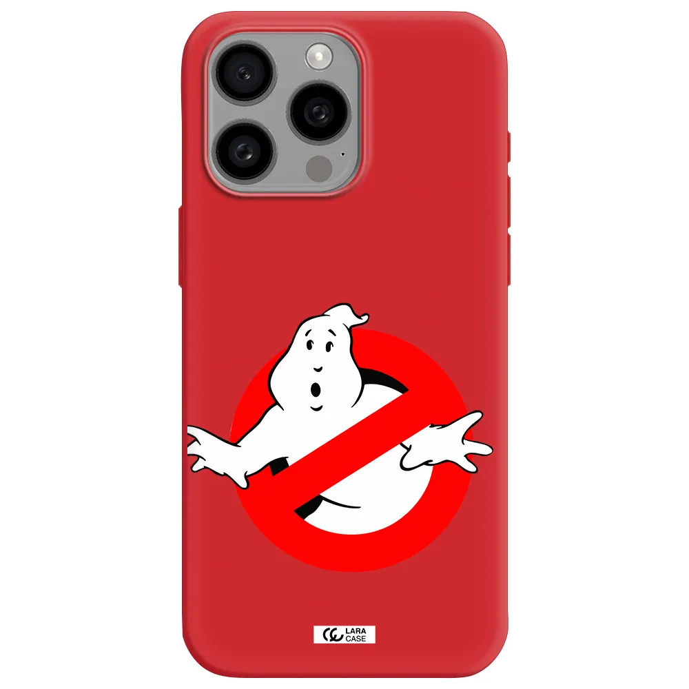 Entry Of Ghosts Is Prohibited Apple Iphone 15 Pro Max Silicone Imperial Red Case