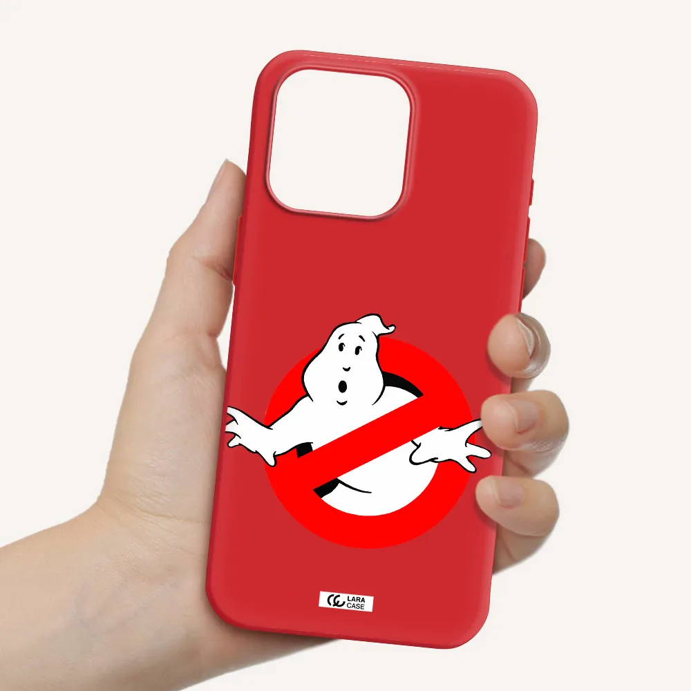 Entry Of Ghosts Is Prohibited Apple Iphone 15 Pro Max Silicone Imperial Red Case