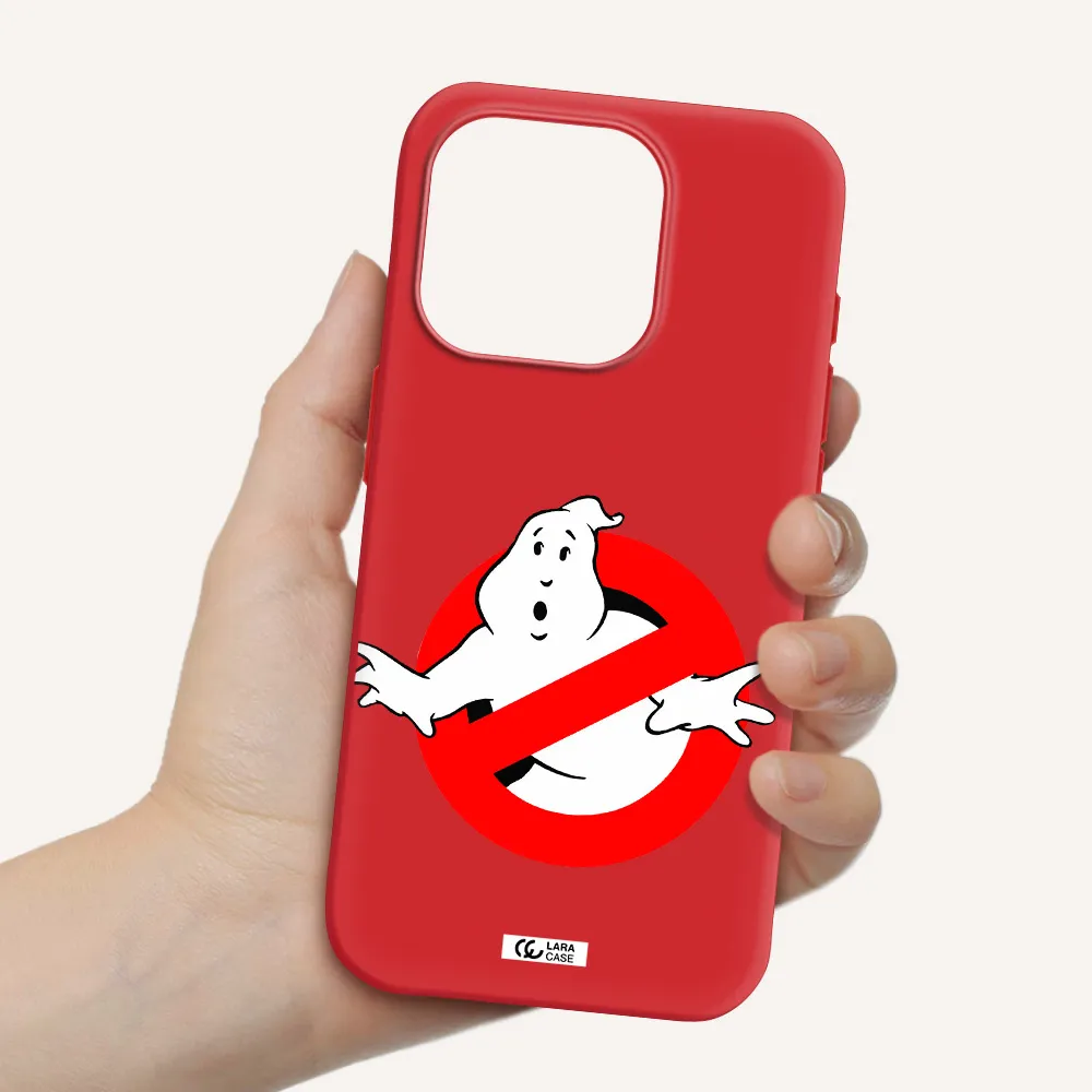 Entry Of Ghosts Is Prohibited Apple Iphone 15 Pro Silicone Imperial Red Case