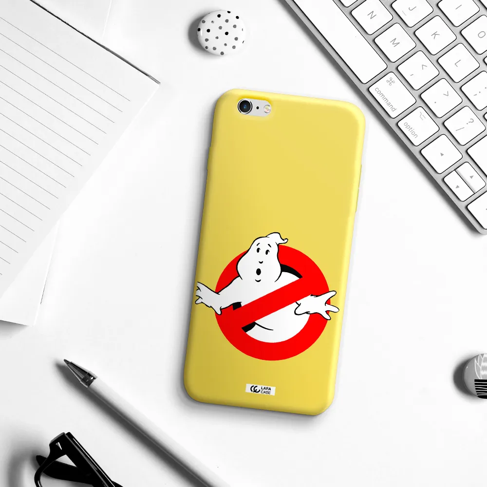 Entry Of Ghosts Is Prohibited Apple iPhone 6 s plus Silicone canary yellow Case