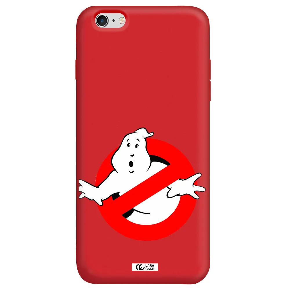 Entry Of Ghosts Is Prohibited Apple iPhone 6 s plus Silicone Imperial Red Case