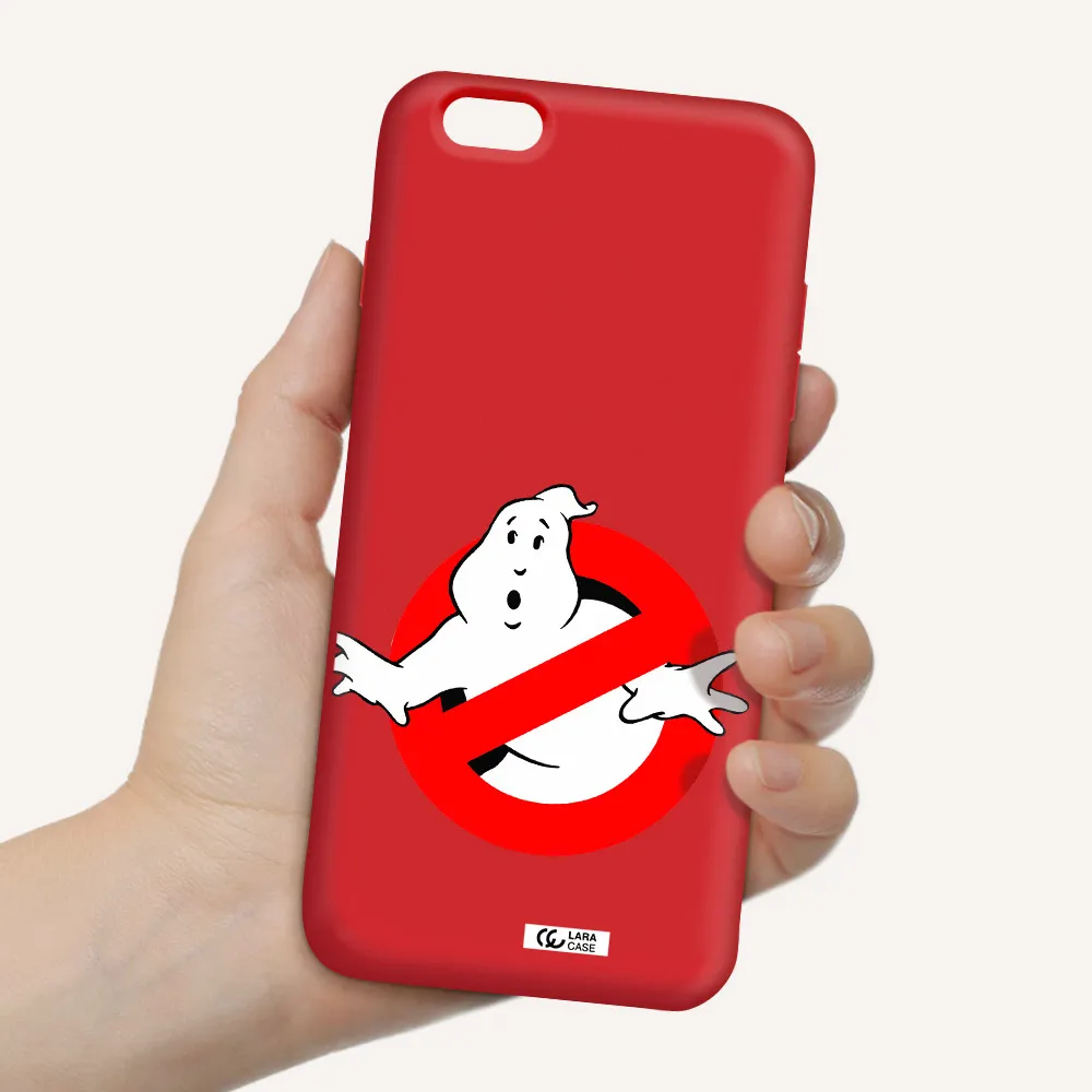 Entry Of Ghosts Is Prohibited Apple iPhone 6 s plus Silicone Imperial Red Case