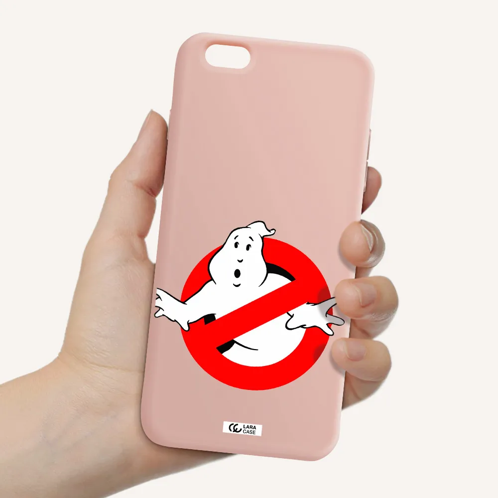 Entry Of Ghosts Is Prohibited Apple iPhone 6 s plus Silicone pastel pink Case
