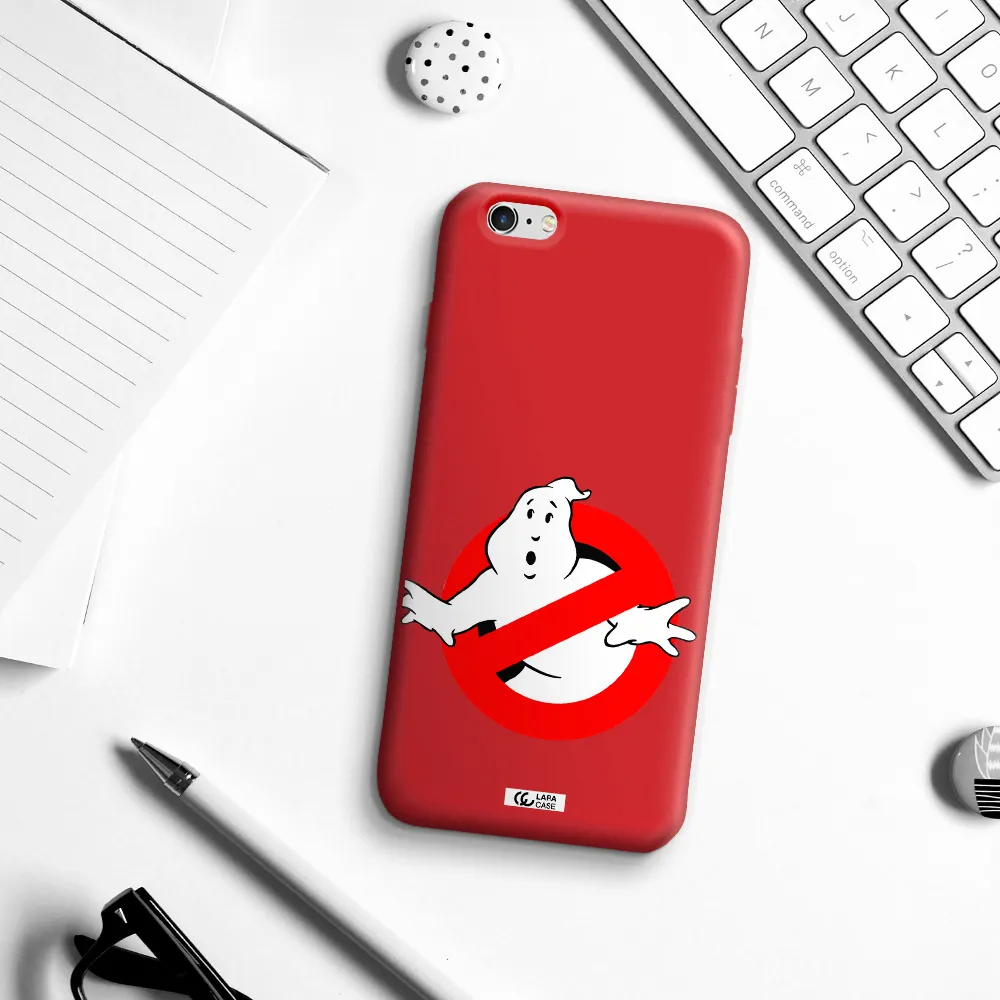 Entry Of Ghosts Is Prohibited Apple iPhone 6S Silicone Imperial Red Case