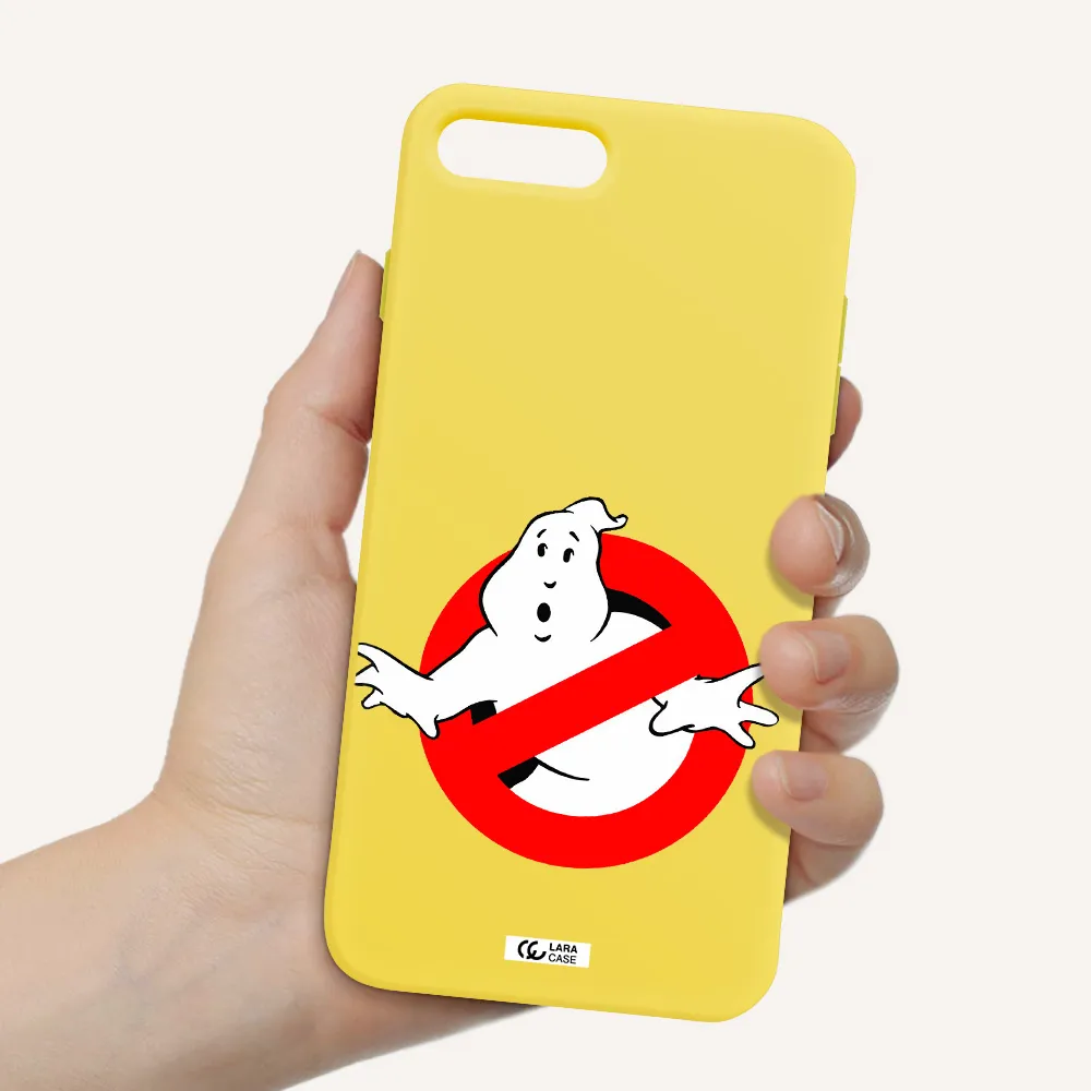 Entry Of Ghosts Is Prohibited Apple iPhone 7 plus Silicone canary yellow Case