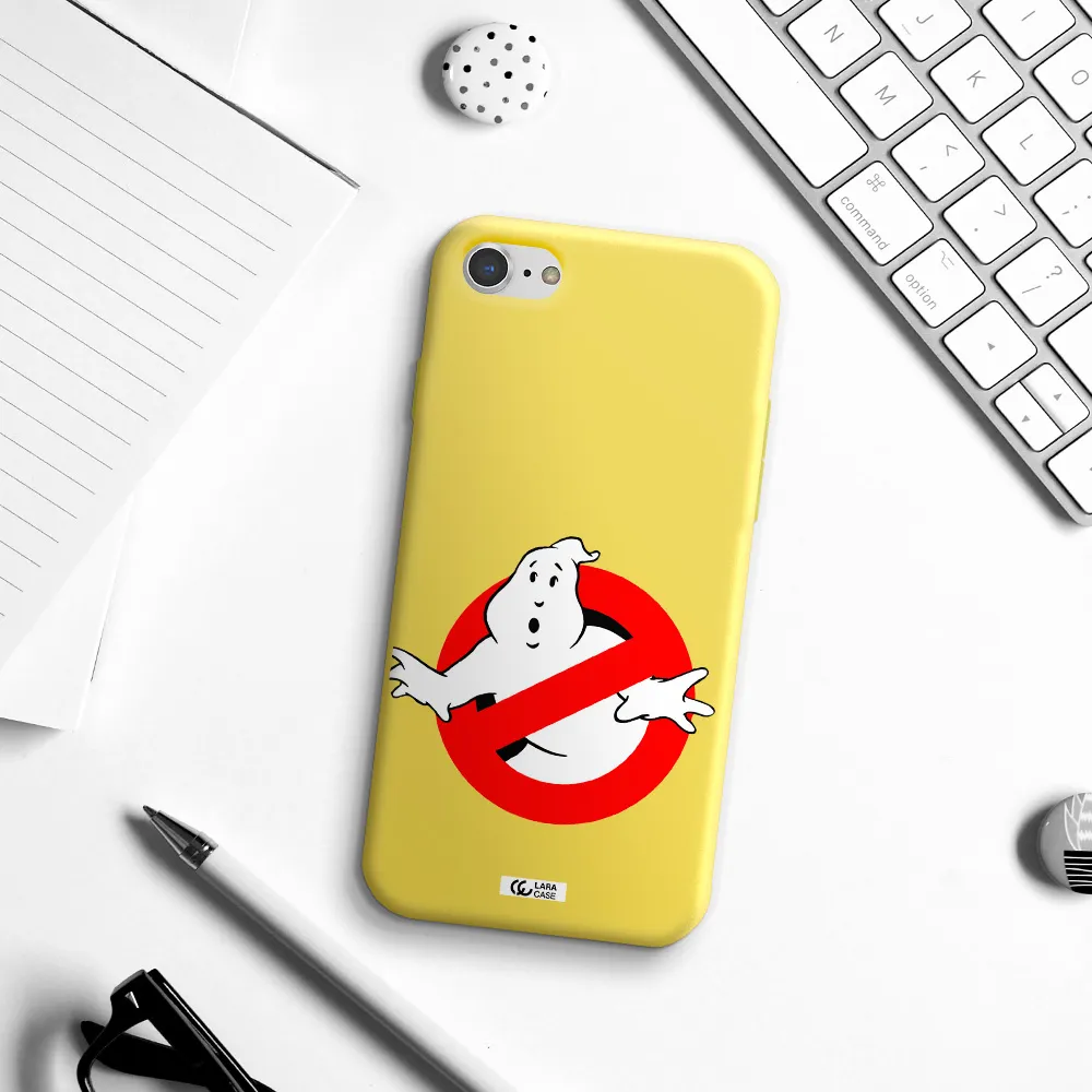 Entry Of Ghosts Is Prohibited Apple iPhone 7 Silicone canary yellow Case