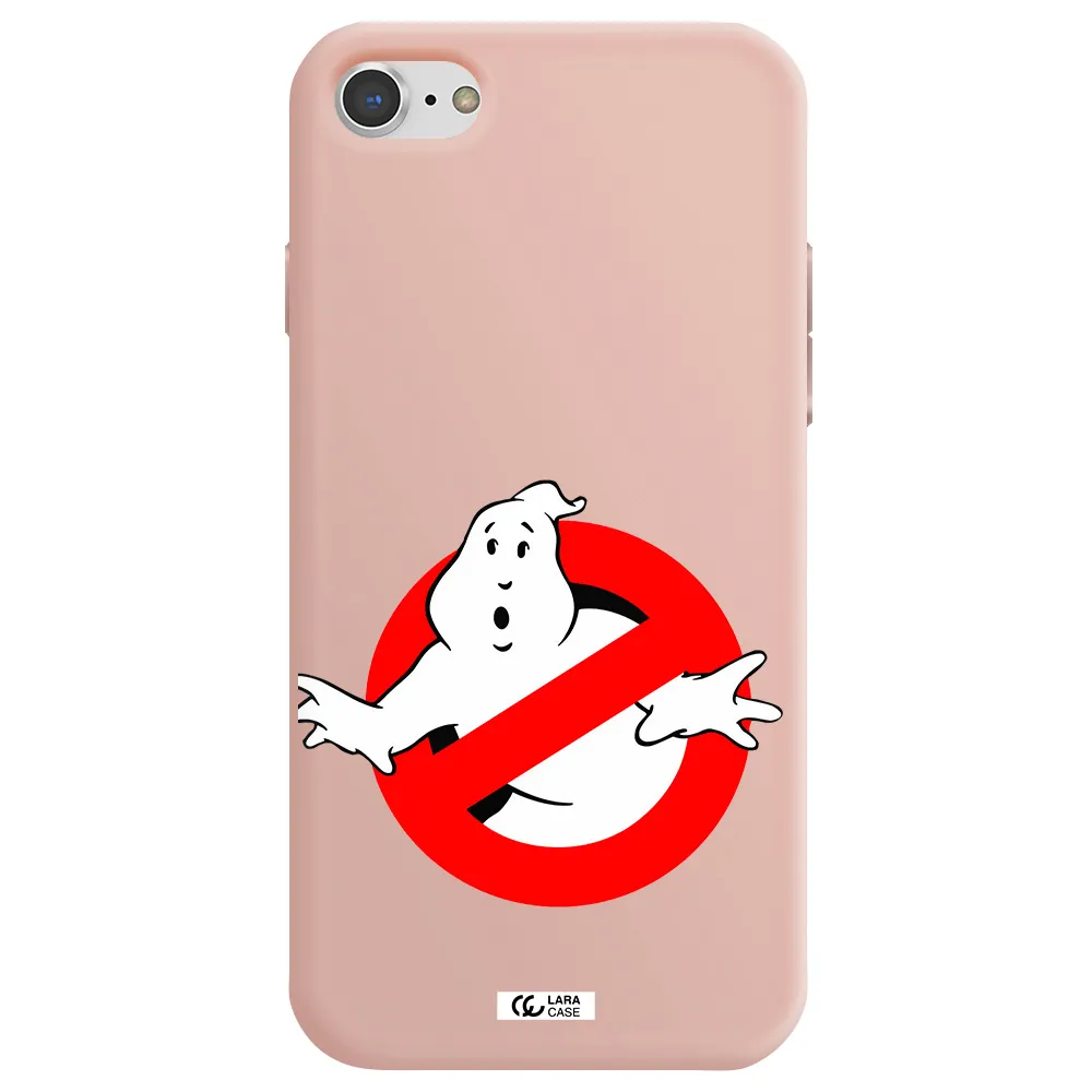 Entry Of Ghosts Is Prohibited Apple iPhone 7 Silicone pastel pink Case
