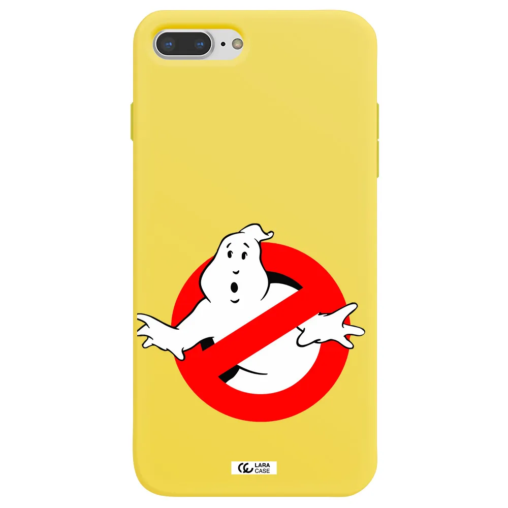 Entry Of Ghosts Is Prohibited Apple iPhone 8 plus Silicone canary yellow Case