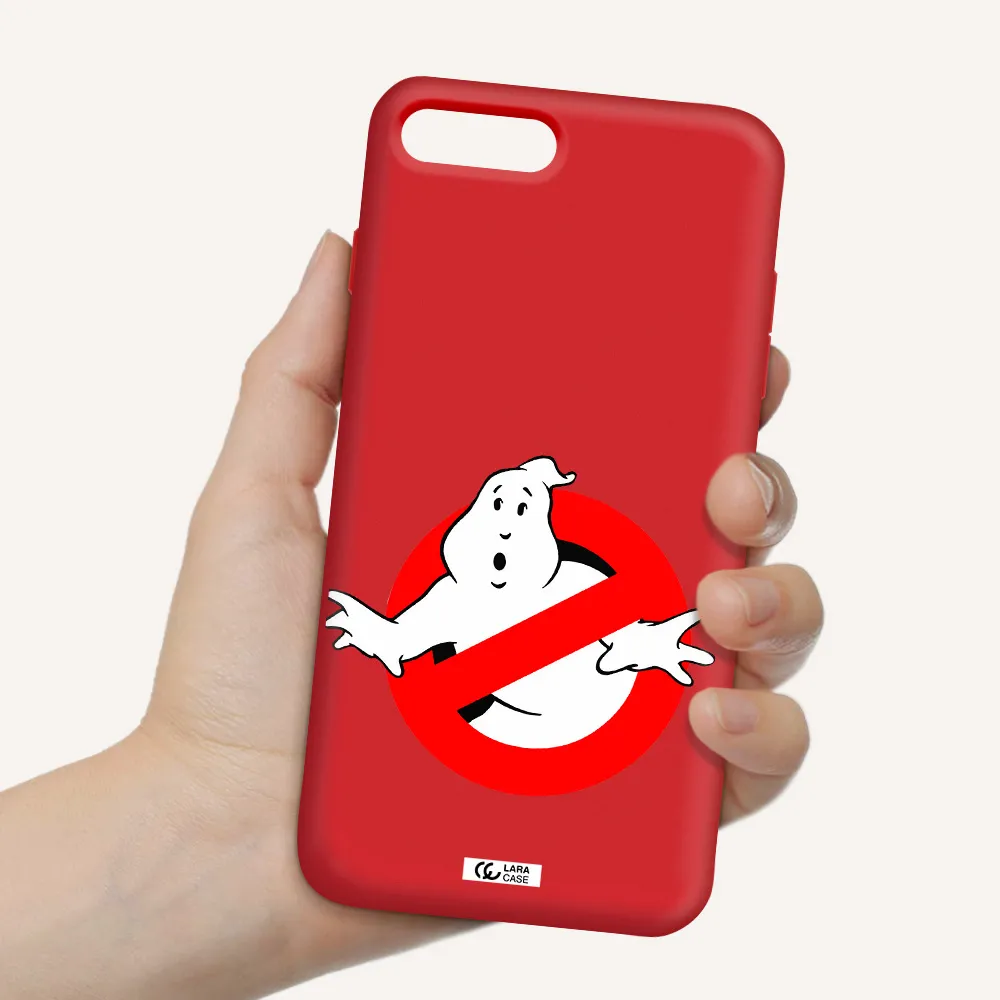 Entry Of Ghosts Is Prohibited Apple iPhone 8 plus Silicone Imperial Red Case