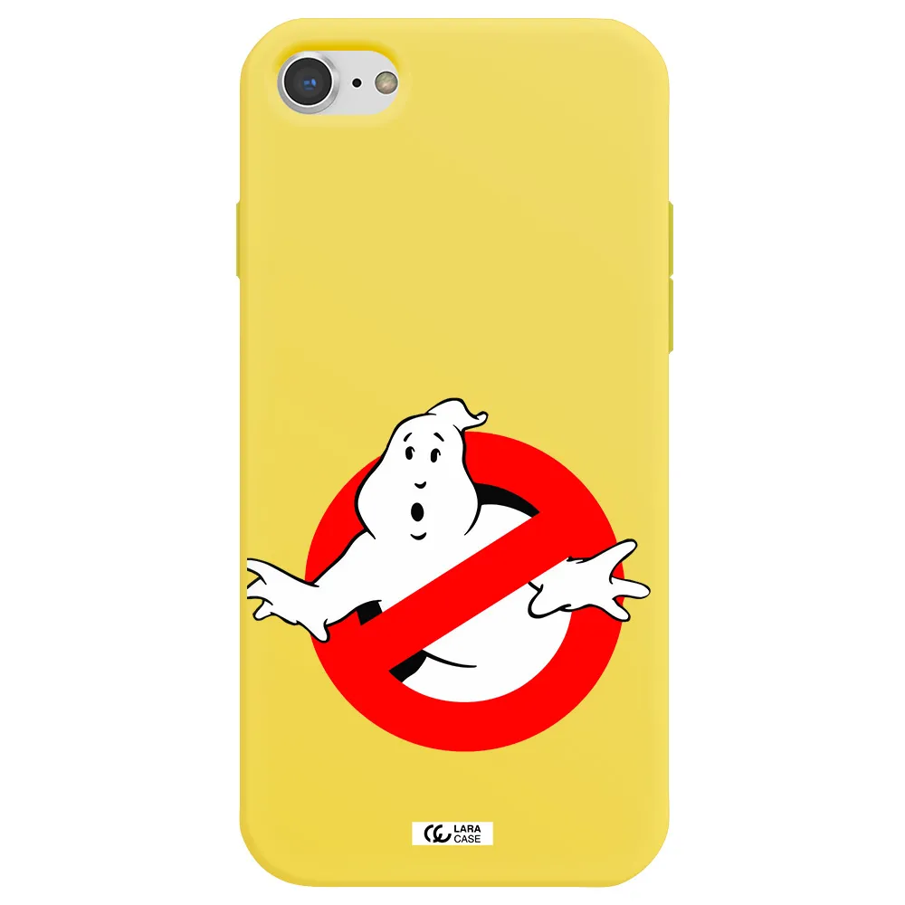 Entry Of Ghosts Is Prohibited Apple iPhone 8 Silicone canary yellow Case