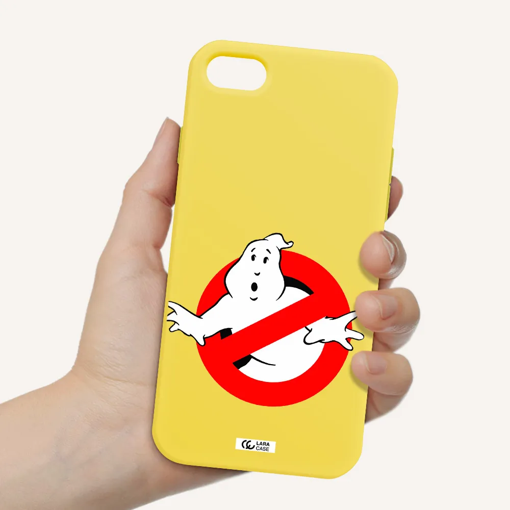 Entry Of Ghosts Is Prohibited Apple iPhone 8 Silicone canary yellow Case