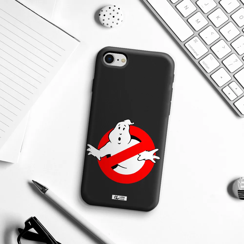 Entry Of Ghosts Is Prohibited Apple iPhone se 2020 Silicone black Case