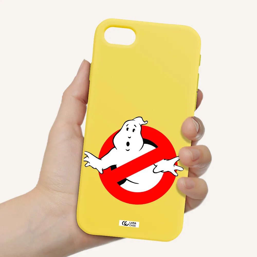 Entry Of Ghosts Is Prohibited Apple iPhone se 2020 Silicone canary yellow Case