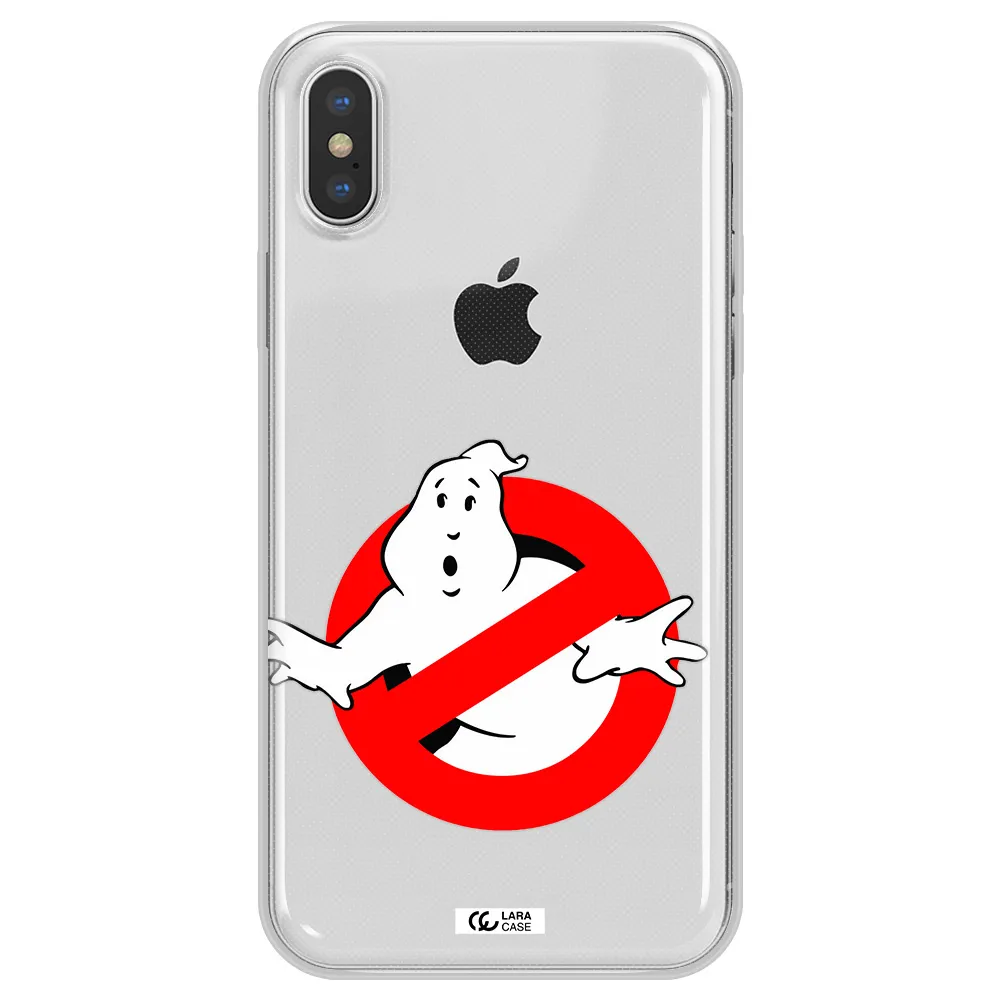Entry Of Ghosts Is Prohibited Apple iPhone X Clear TPU Case