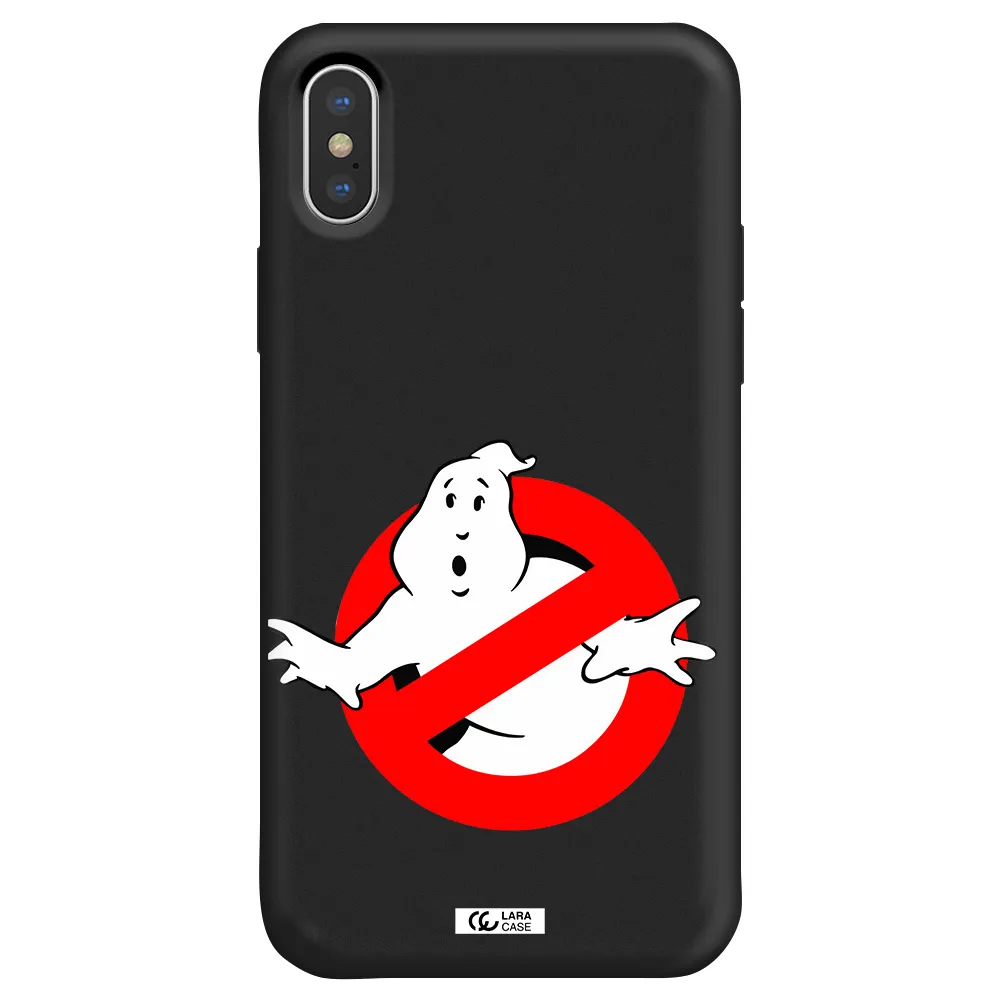 Entry Of Ghosts Is Prohibited Apple iPhone X Silicone black Case
