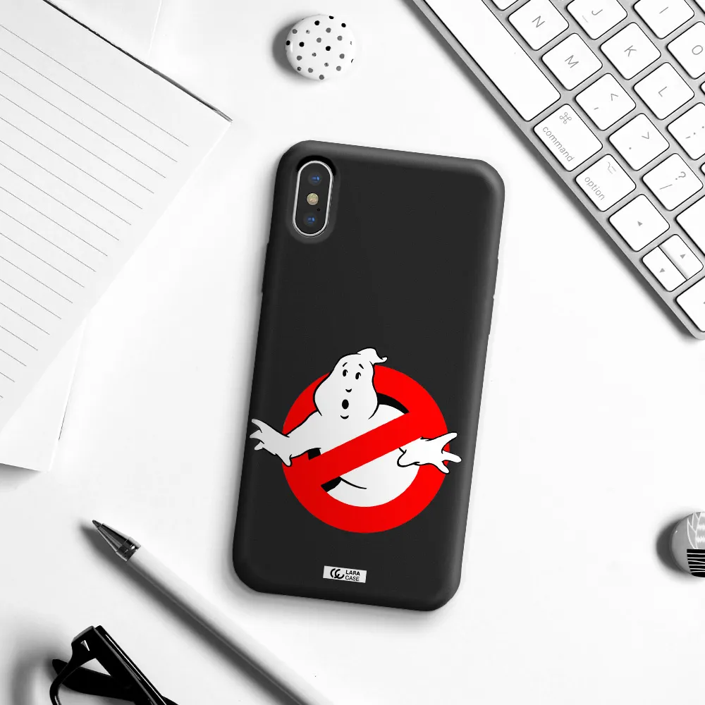 Entry Of Ghosts Is Prohibited Apple iPhone X Silicone black Case