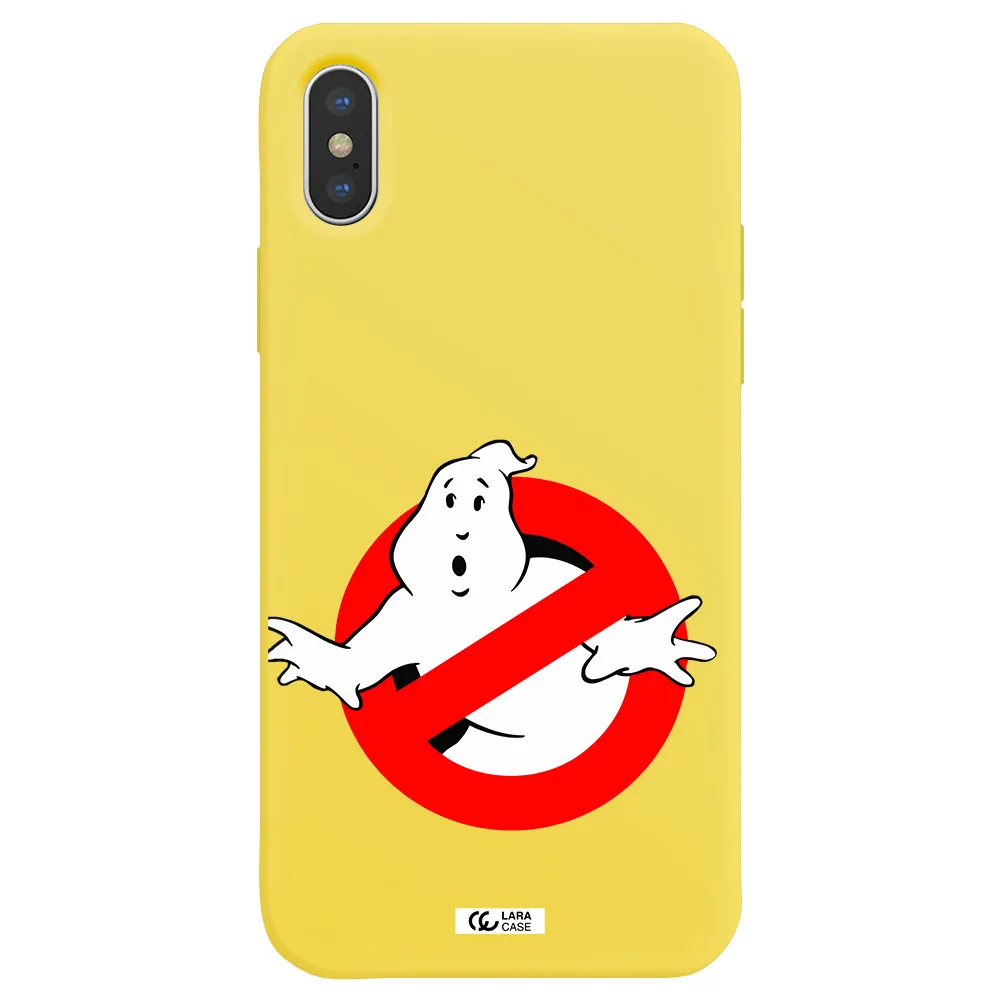Entry Of Ghosts Is Prohibited Apple iPhone X Silicone canary yellow Case