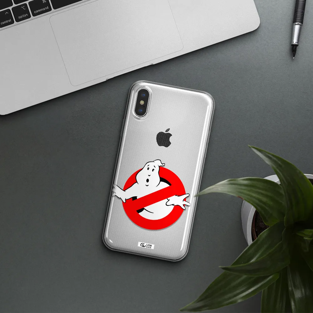 Entry Of Ghosts Is Prohibited Apple iPhone XS Clear TPU Case