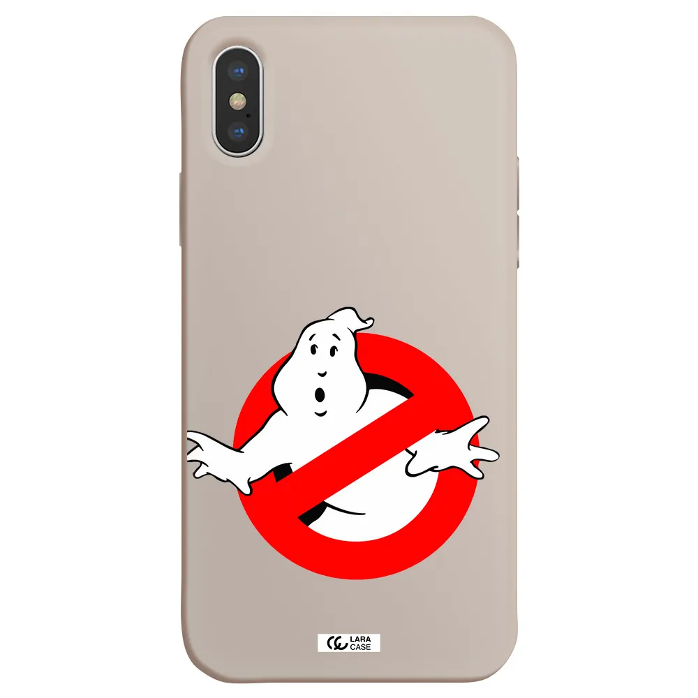 Entry Of Ghosts Is Prohibited Apple iPhone XS Silicone Stone Case