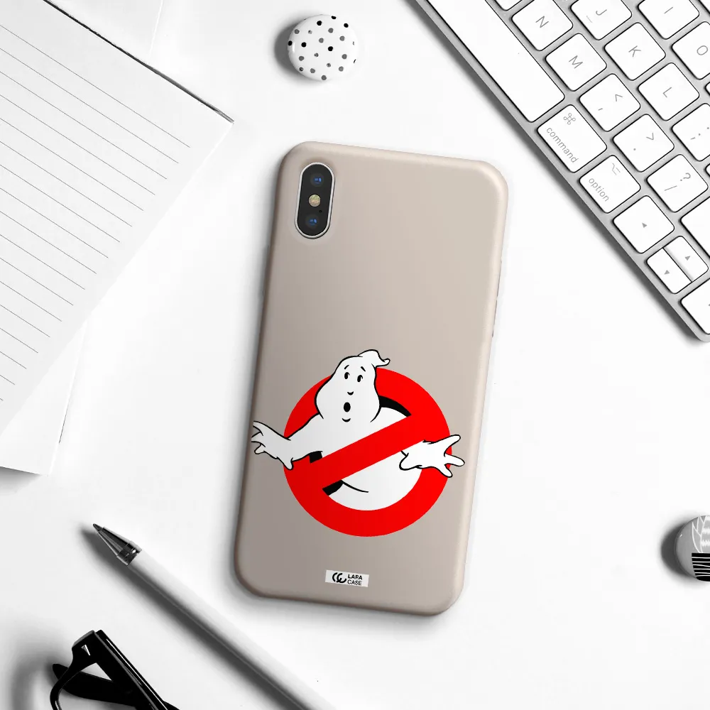 Entry Of Ghosts Is Prohibited Apple iPhone XS Silicone Stone Case