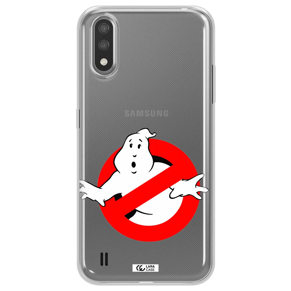 Entry Of Ghosts Is Prohibited Samsung A01 Clear TPU Case