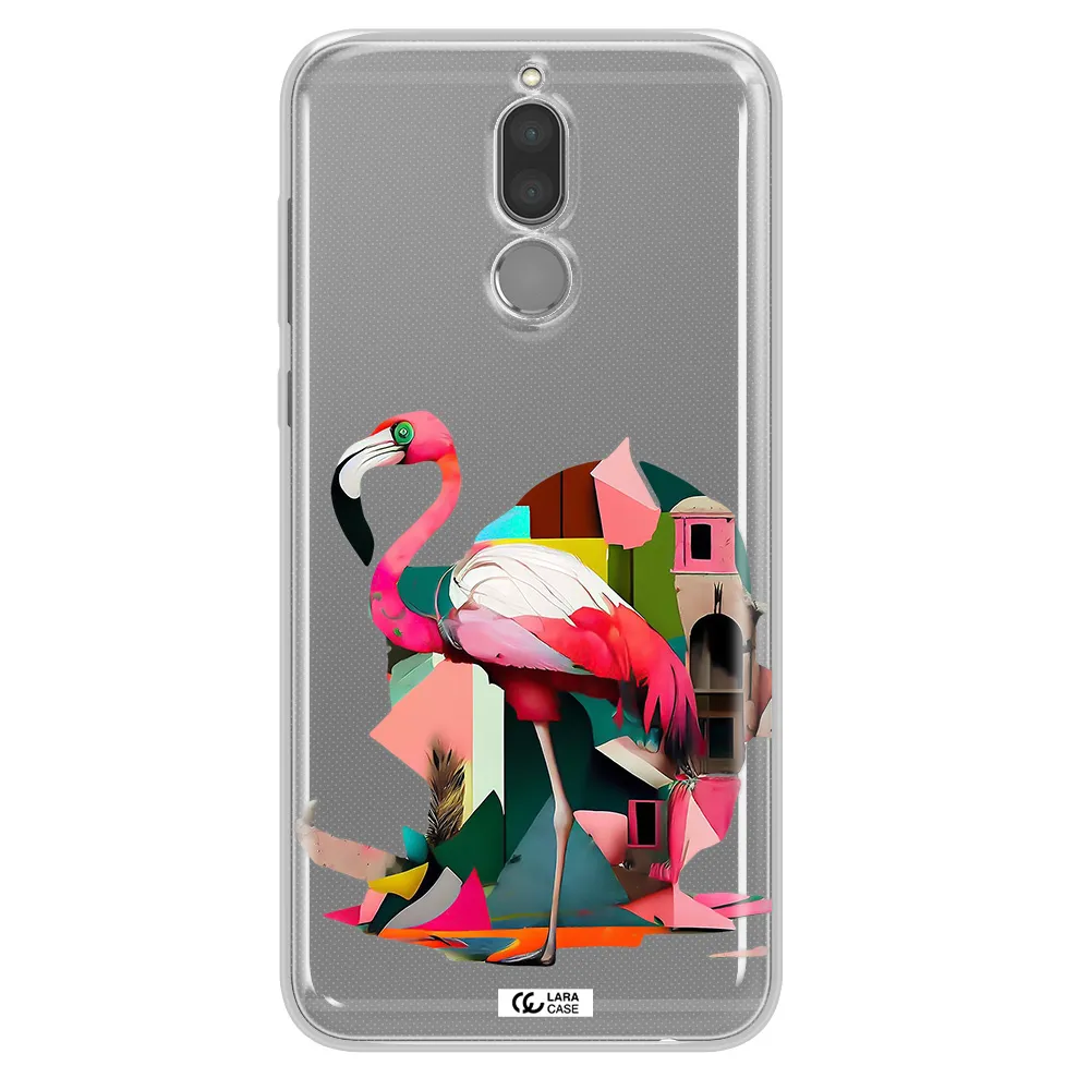 Flamingo Collage Huawei Mate 10 Lite Clear TPU Case