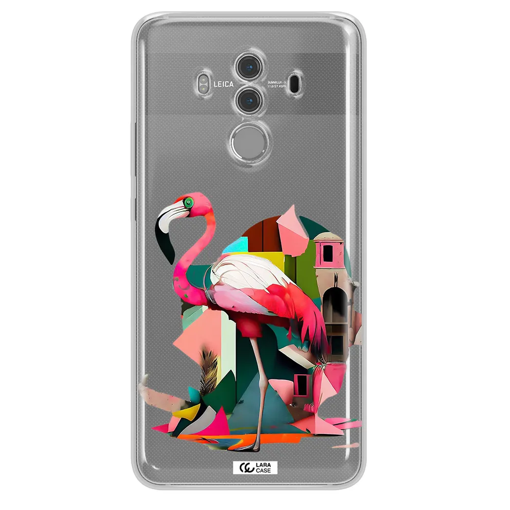 Flamingo Collage Huawei Mate 10 Pro Clear TPU Case