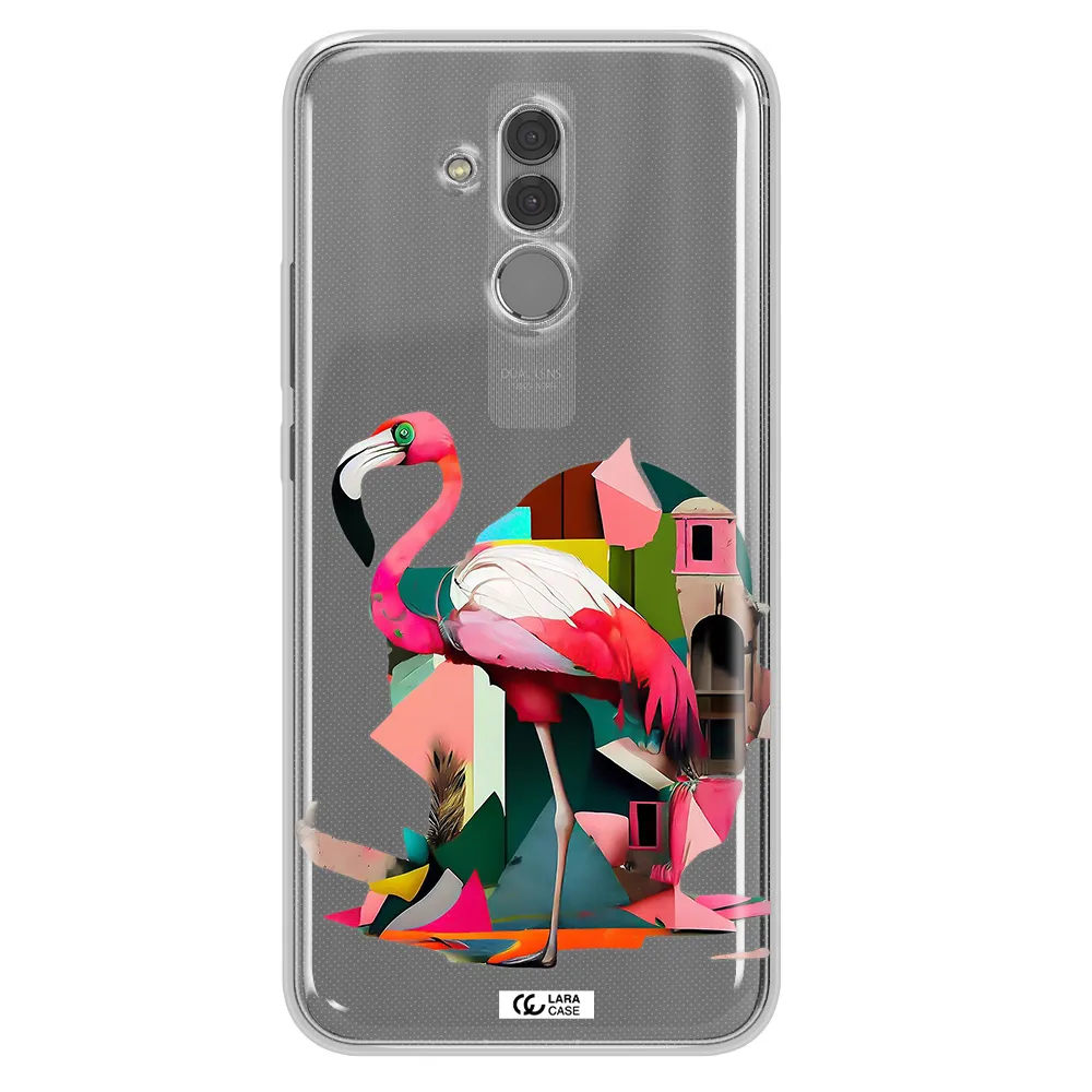 Flamingo Collage Huawei Mate 20 Lite Clear TPU Case