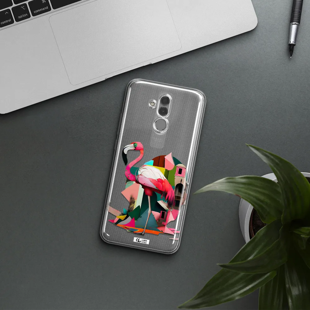 Flamingo Collage Huawei Mate 20 Lite Clear TPU Case