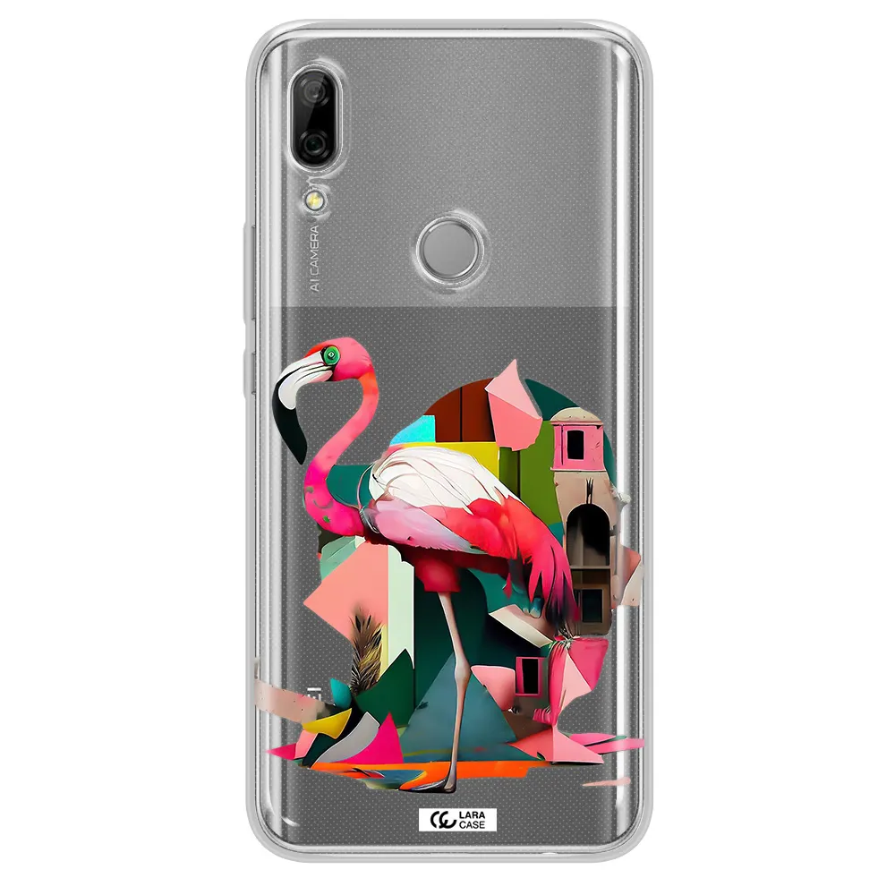 Flamingo Collage Huawei P Smart Z Clear TPU Case
