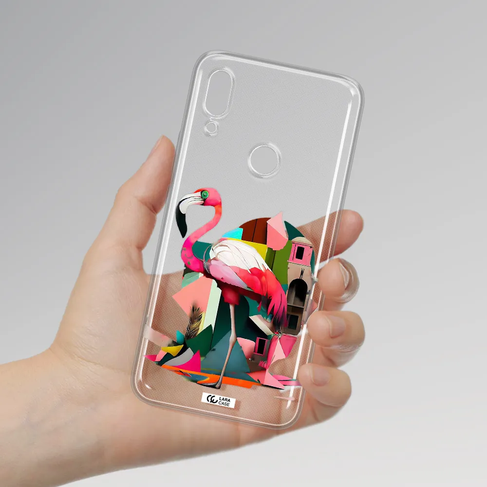 Flamingo Collage Huawei P Smart Z Clear TPU Case