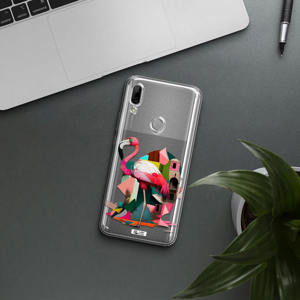 Flamingo Collage Huawei P Smart Z Clear TPU Case