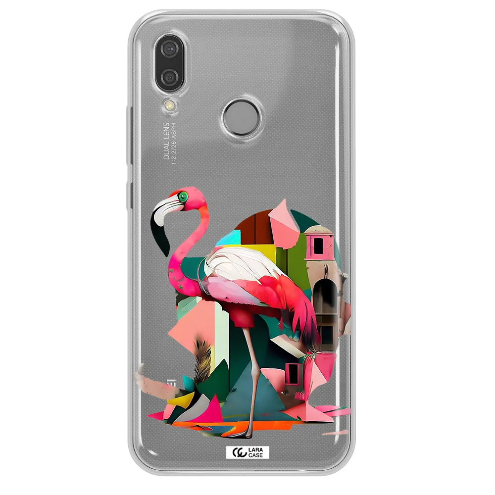 Flamingo Collage Huawei P20 Lite Clear TPU Case