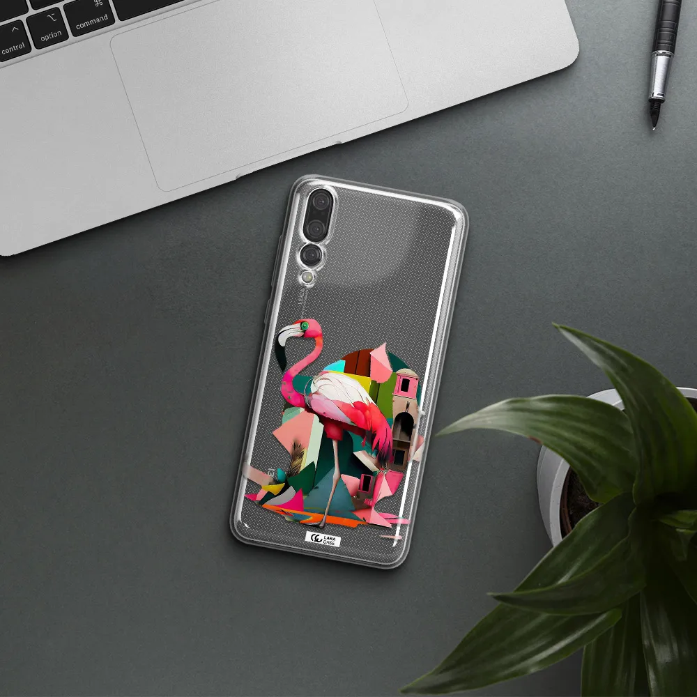 Flamingo Collage Huawei P20 Pro Clear TPU Case