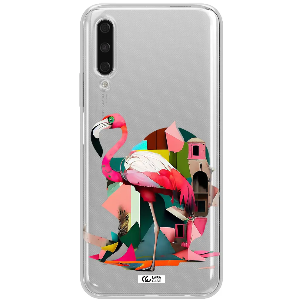 Flamingo Collage Huawei Y9S Clear Tpu Case