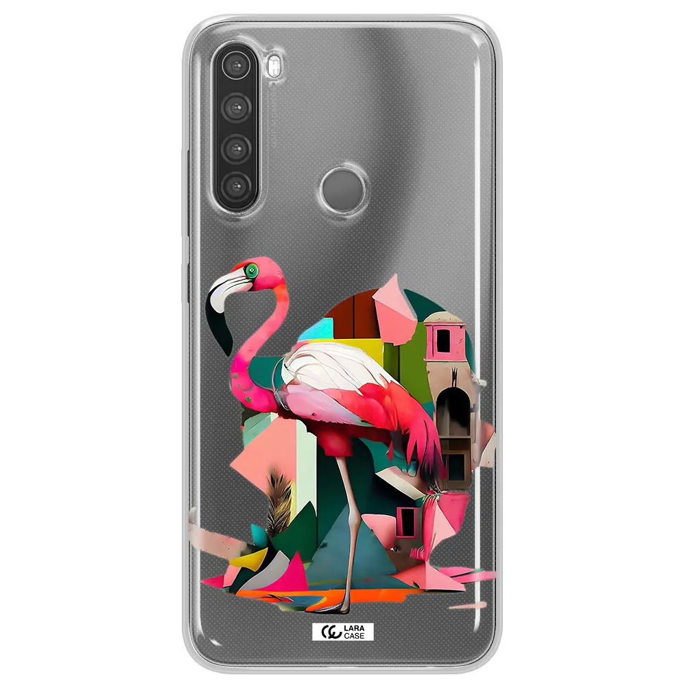 Flamingo Collage Xiaomi Note 8 Clear TPU Case