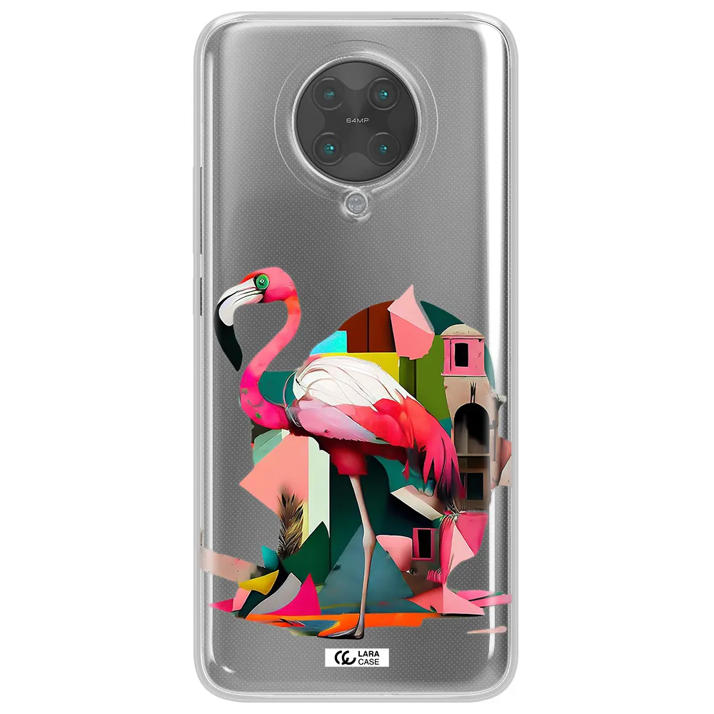 Flamingo Collage Xiaomi Poco F2 Pro Clear TPU Case
