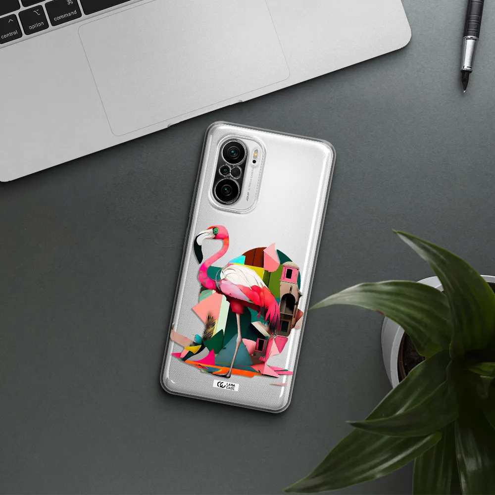 Flamingo Collage Xiaomi Poco F3 Clear Tpu Case