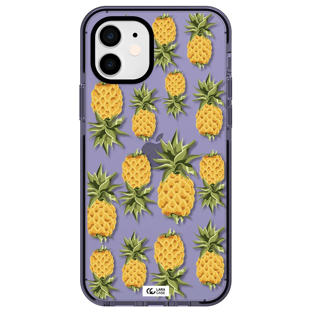 Pineapples Apple iPhone 11 impact Lilac Case