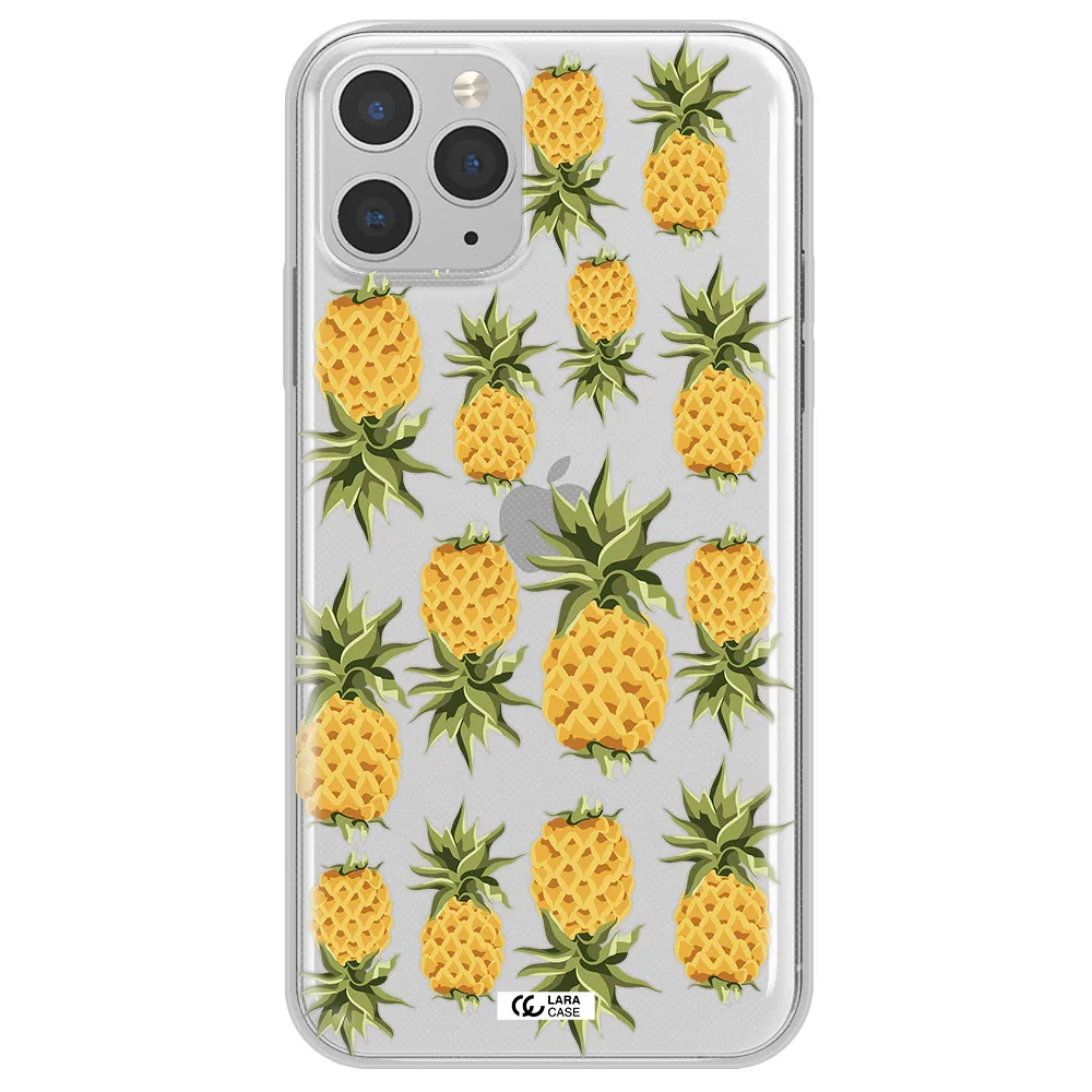 Pineapples Apple iPhone 11 pro Clear TPU Case