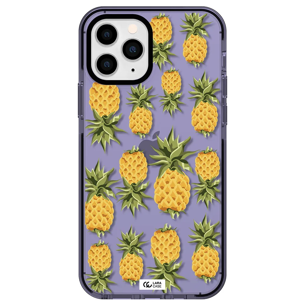 Pineapples Apple iPhone 11 pro max impact Lilac Case