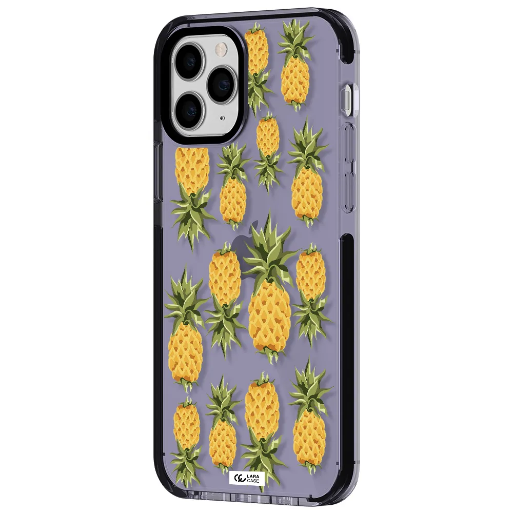 Pineapples Apple iPhone 11 pro max impact Lilac Case