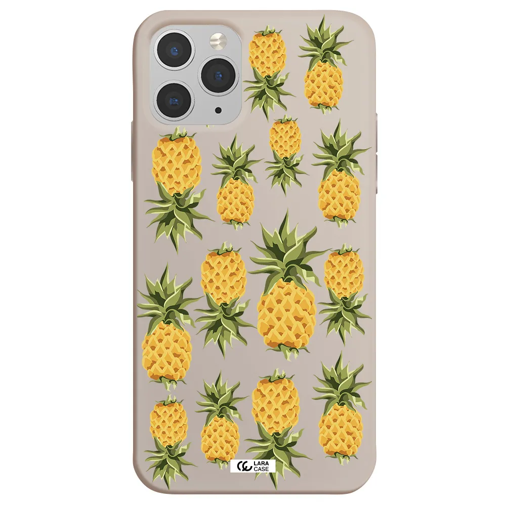 Pineapples Apple iPhone 11 pro Silicone Stone Case
