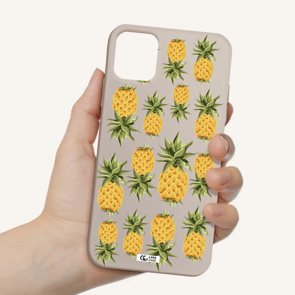 Pineapples Apple iPhone 11 Silicone Stone Case