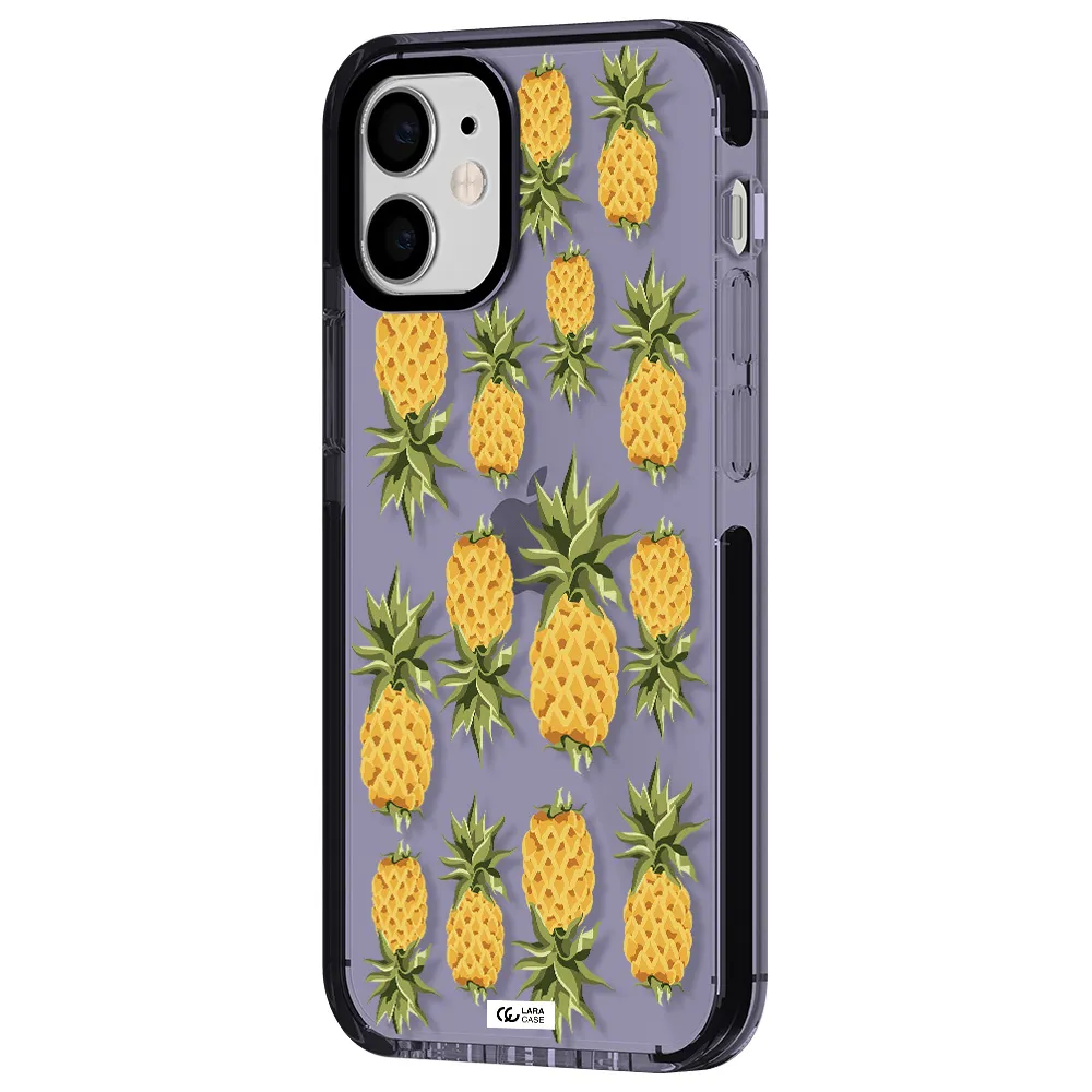 Pineapples Apple iPhone 12 mini impact Lilac Case