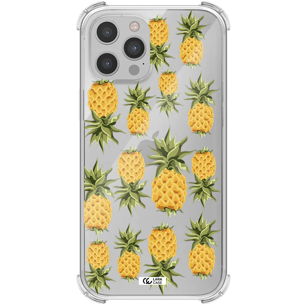 Pineapples Apple iPhone 12 pro max Clear PC Case