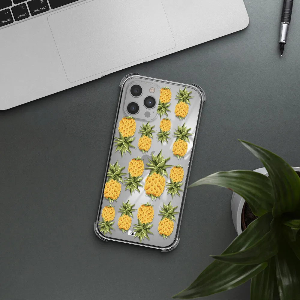 Pineapples Apple iPhone 12 pro max Clear PC Case