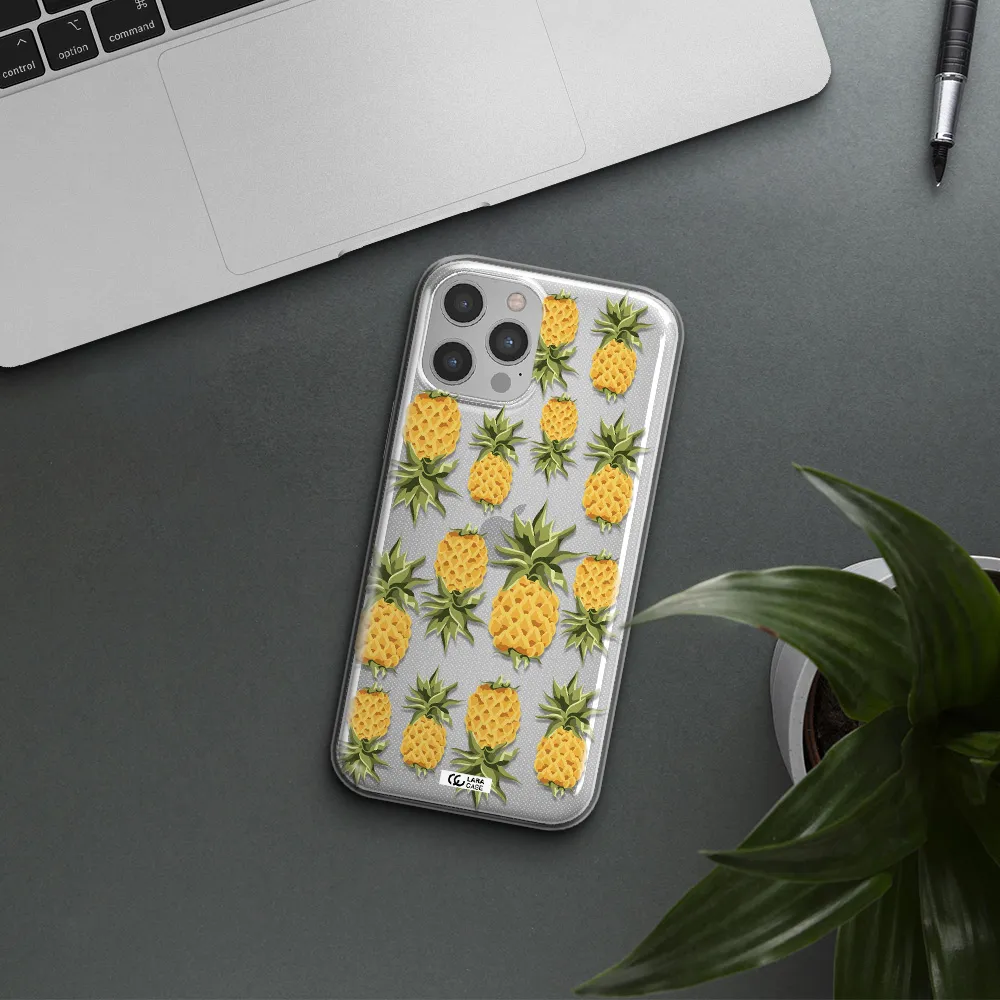 Pineapples Apple iPhone 12 pro max Clear TPU Case