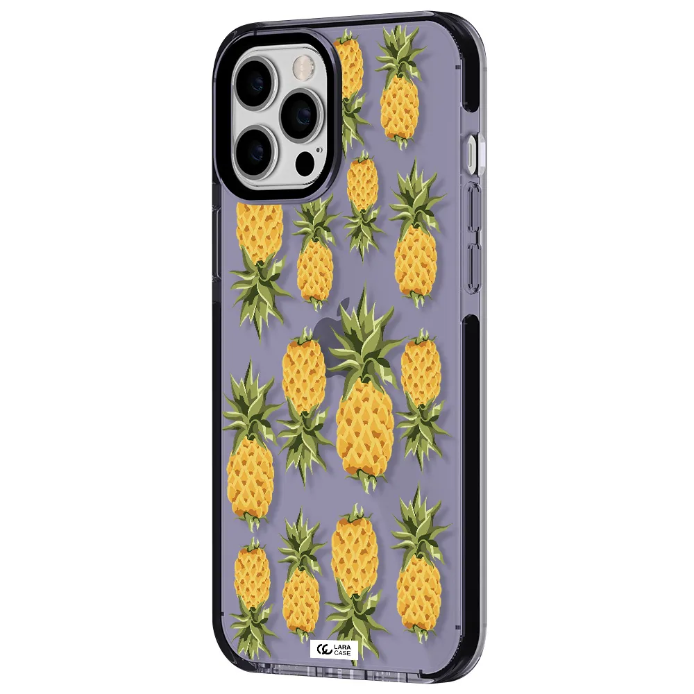 Pineapples Apple iPhone 12 pro max impact Lilac Case