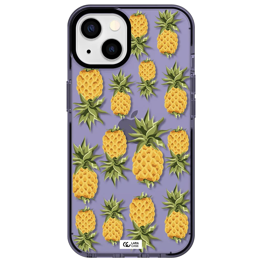 Pineapples Apple iPhone 13 impact Lilac Case